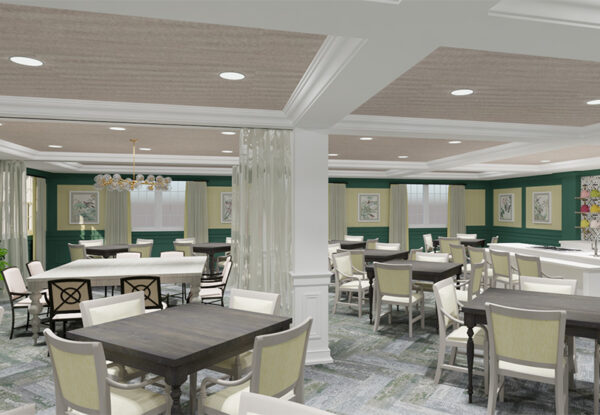 rendering of dining room