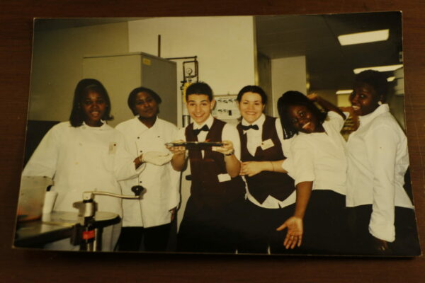 Karen Simpson (1st on the left) in an undated photo from her early years working at The Chelsea at Fair Lawn. She’s now in her 23rd year as an Executive Chef after working her way up.